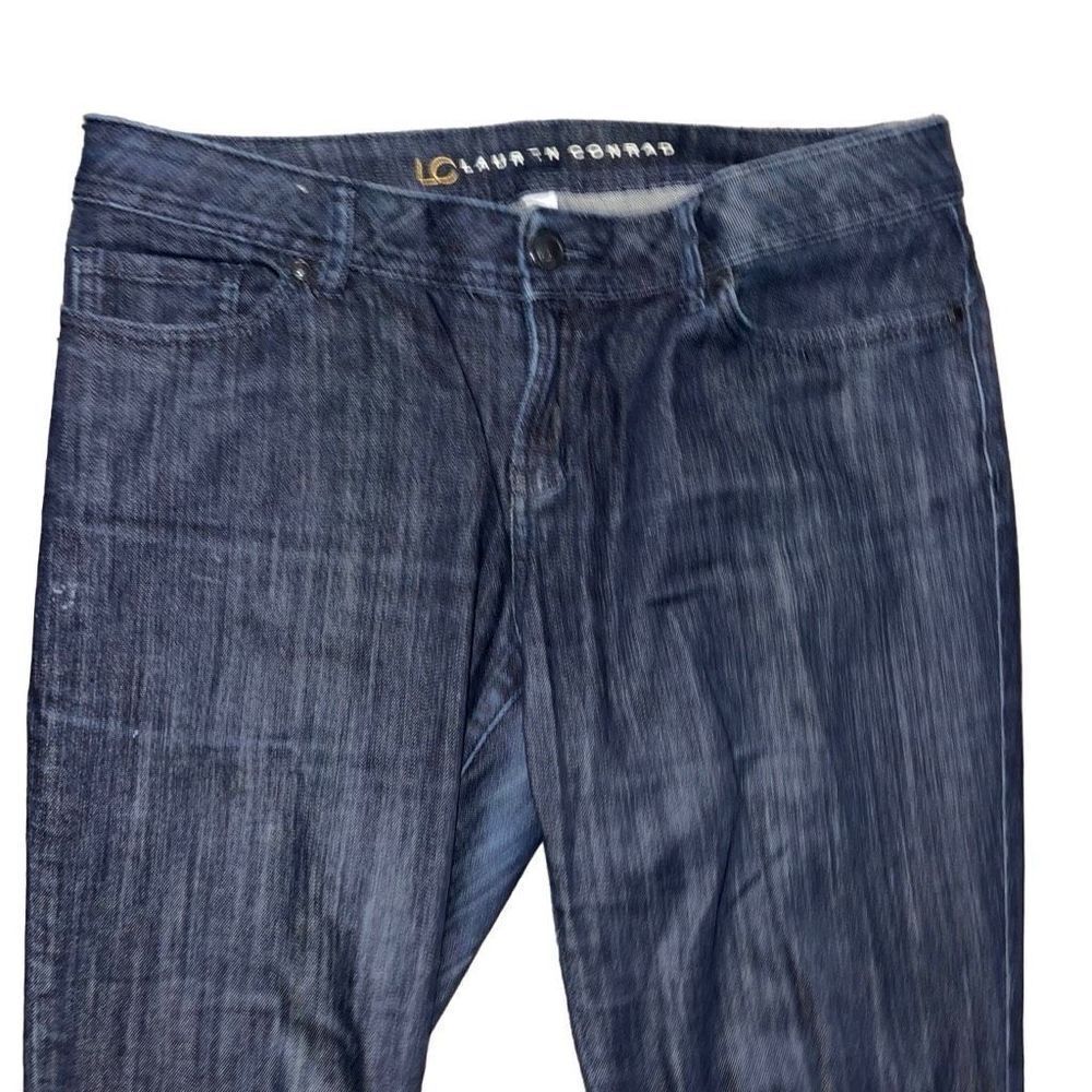 LC Lauren Conrad Dark Wash Boot Cut Jeans 12 - Picture 2 of 8